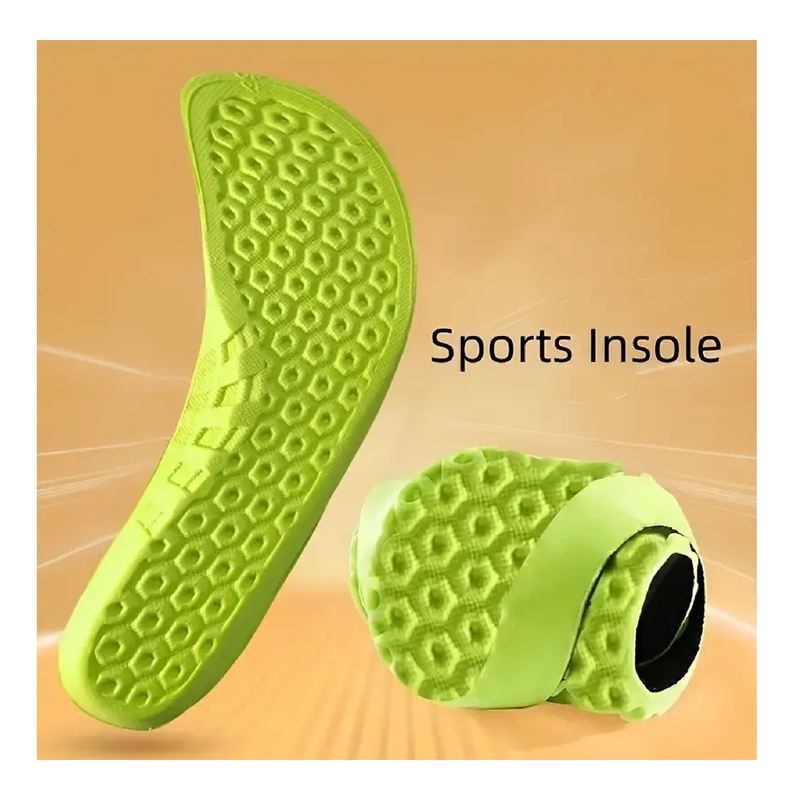 1Pair Trendy Sports Shock Absorption Insoles, High Elastic Deodorant Comfortable Running Sneaker Insoles