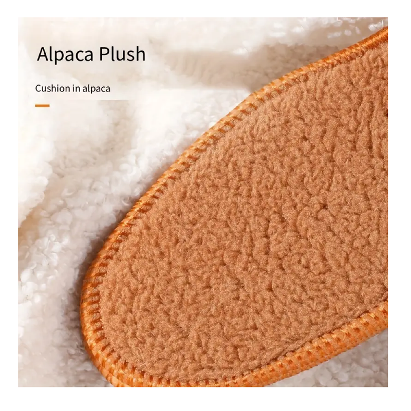 1 Pair Winter Wool Plush Thicken Warm Shoes Pads - Breathable Skin-Friendly Insoles For Feet Care