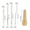 1 Set Leather Sewing Kit With Waxed Thread Leather Craft Tools Leather Sewing Awl Needle Leather Toolsfor Shoemaker Canvas Repair