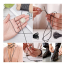 1 Yard Cowhide Round Leather Cords Rope String For DIY Bracelet Necklace Jewelry Making Lanyards DIY Crafts, Black, Khaki, Natural Brown Genuine Leather Cords (1-1.5-2-2.5-3-5/mm)