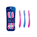 Schick Hydro Silk Touch-Up Dermaplaning Tool with Precision Cover, 3ct | Dermaplane Razor, Face Razors for Women, Eyebrow Razor, Facial Razor, Dermaplaning Razor, Womens Face Razor Peach Fuzz Remover