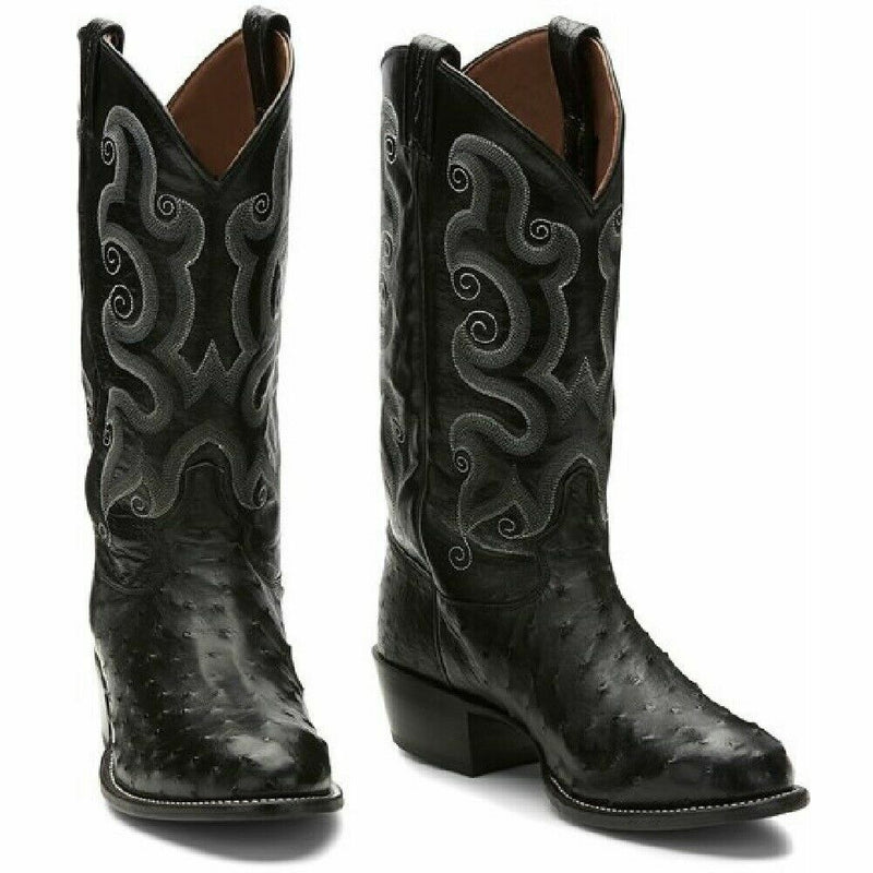 Tony Lama Men's Wimberley Full Quill Black (CT833)