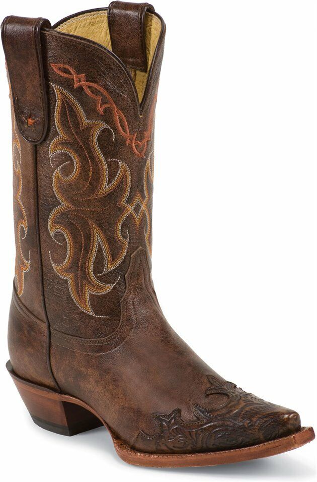 Tony Lama Boots Women's Salado Brown (VF6028) Size 9.5 B