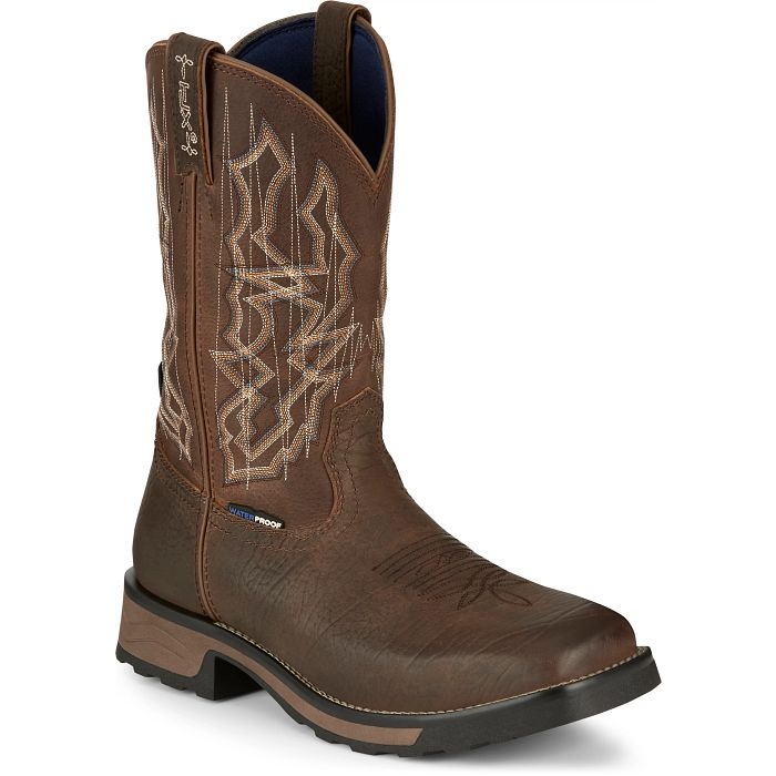 Tony Lama Boots Men's  TW3416 Anchor 11" Pull-On Waterproof Work Boot