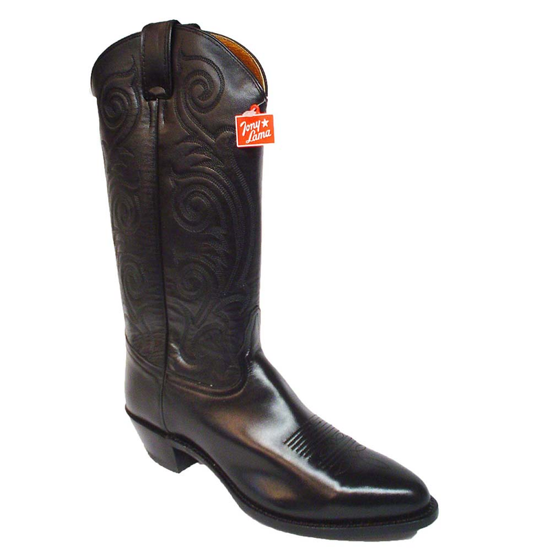 Tony Lama Boots Womens Black Pampas (VL1972)