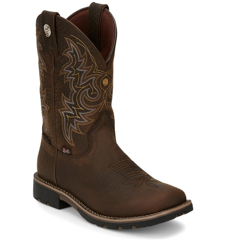 Justin Boots Fireman  | Style GR9050  Color Distressed Brown