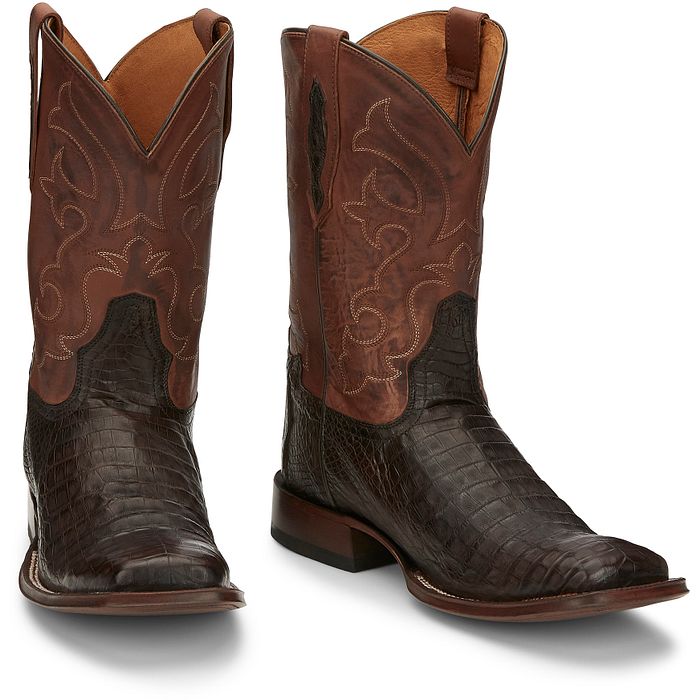 Tony Lama Mens Canyon Caiman Belly Tail 11" | Style TL5251 Color Brown