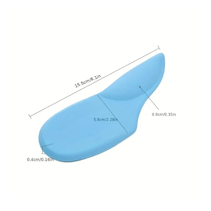 1pair Arch Support Plantar Fasciitis Insoles For Women & Men, Adhesive Foot Arch Inserts For Flat Feet, Heel Support Cushion