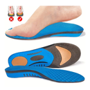 1 pair Breathable Orthopedic Insoles with Arch Support and Shock-Absorbing Heel for Flat Feet, Pronation, and Plantar Fasciitis Relief