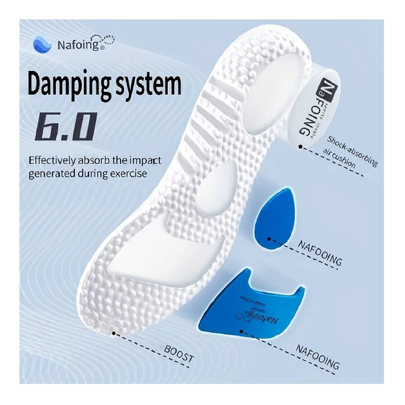 1pair EVA Insoles For Shoes Sole Shock Absorption Deodorant Breathable Cushion Running Insoles For Feet Man Women Sports Orthopedic Insoles