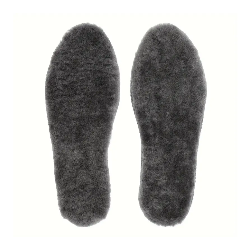 1pair Genuine Sheepskin Insoles For Women & Men, Warm Thin Wool Fur Fleece Shoe Inserts, Replacement Comfortable Insoles For Snow Boots