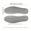 1pair Men Women Sole Summer Cool Waterproof Wool Shoe Pads, Felt Aluminum Foil Insoles, For Winter Warm Comfortable Deodorant Insert
