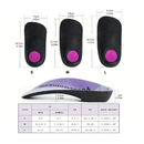 1 pair Premium Unisex Foot Insoles with High Arch Support for Over-Pronation, Plantar Fasciitis, and Flat Feet - Perfect for Walking, Running, and All-Day Comfort