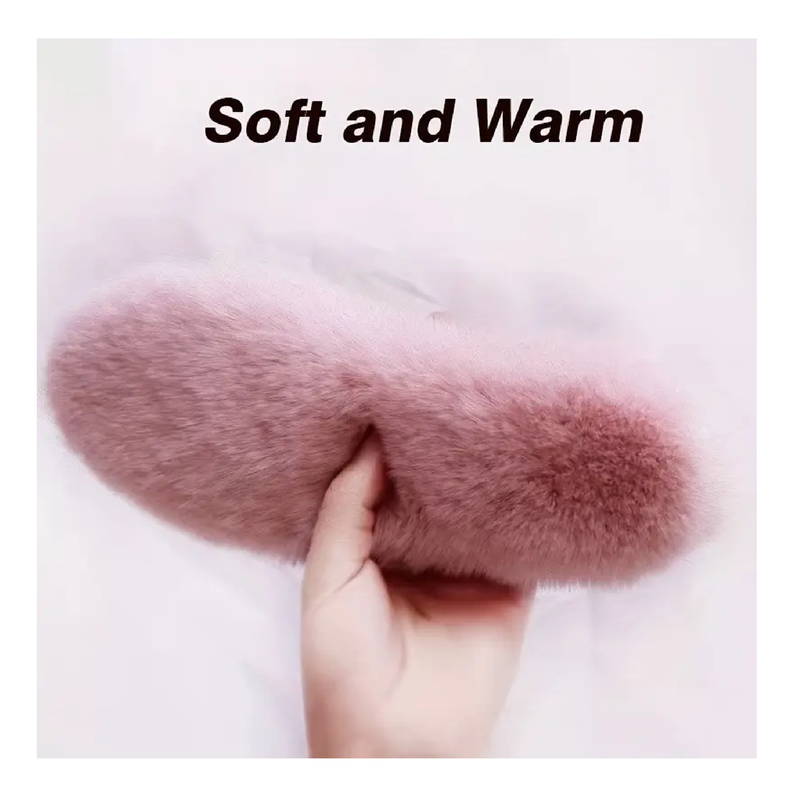 1pair Unisex Exactly Fluffy Thicken Thermal Insoles, Prevent Feet Form Frostbite, High Quality Synthetic Rabbit Fur Soft & Comfy Sport Shoes Pad, Perfect For Cold Winter