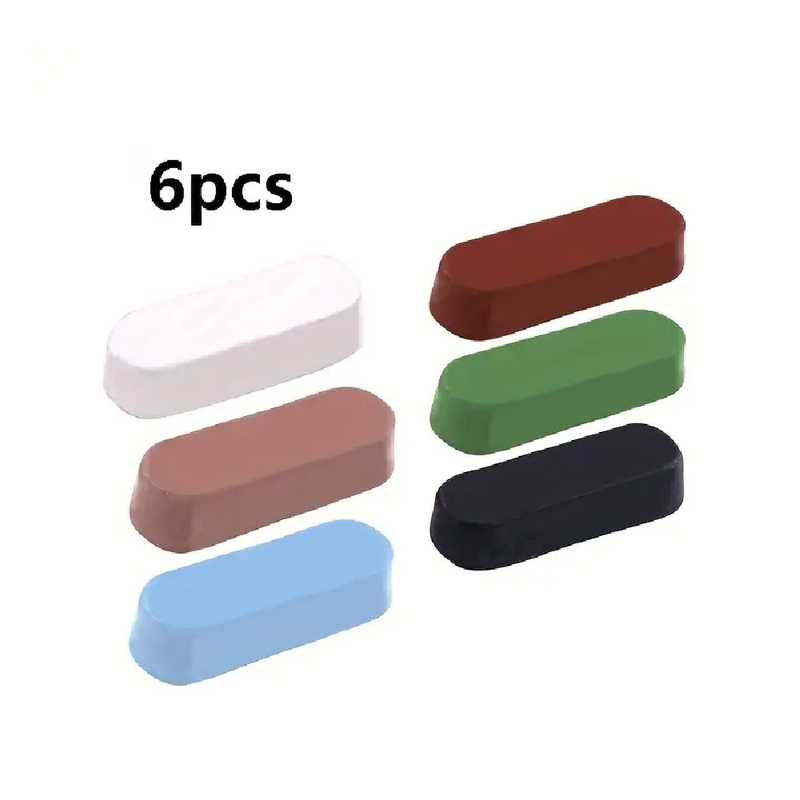 1pc/3pcs/6pcs 30g Polishing Wax Polishing Buffing Compound Kit, Including White Diamond, Red Rouge, Black Emery, Brown Tripoli, All Purpose Blue With General Green Compounds