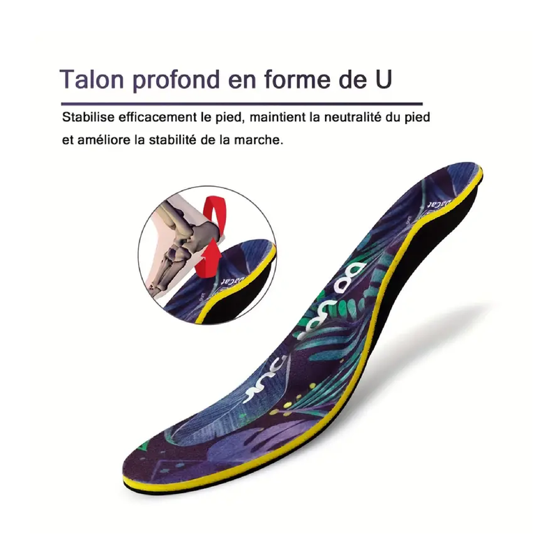 1pc Foot Arch Support Flat Feet Insoles - Plantar Fasciitis Support Insoles For Plantar Fasciitis, Metatarsalgia, Heel Pain -Orthotic Inserts For Men & Women