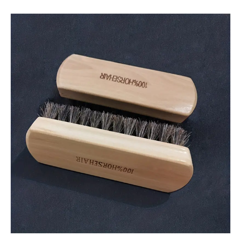 1pc Horse Hair Shoe Brushes, Cleaning Polishing, Leather Care Protecting For Shoes Boots, Oil Polishing Cleaning Dust Brush