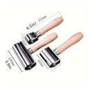 1pc Leather Quilting Seam Roller, Flat Tool, Leather Welt Roller Leather Edge Crease And Smooth, Leather Rubber Laminate Roller