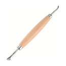1pc Leather Sculpture Pressure Wiper Carving Embossin Modeling Tool Double Head Stamping Edge Craft Tools DIY Manual Scribing Tool