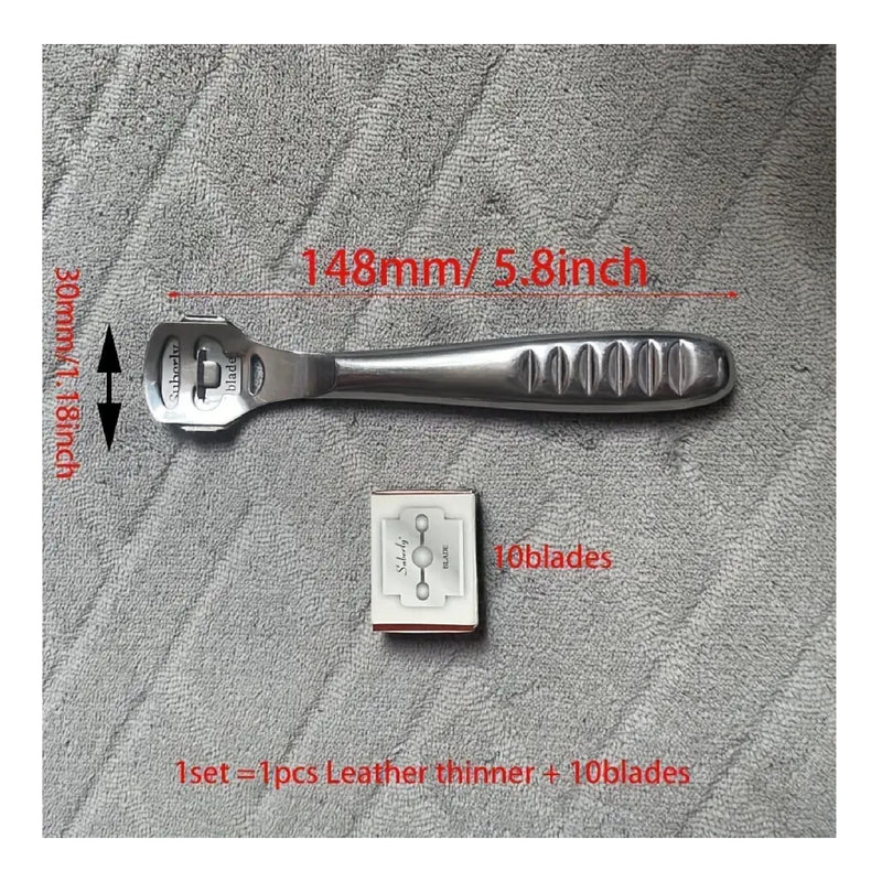 1pc Leather Thinner 10pcs Pack Thinning Blade Leather Carving And Trimming Feet Scraping And Scraping Leather Scraping Knife DIY Tool