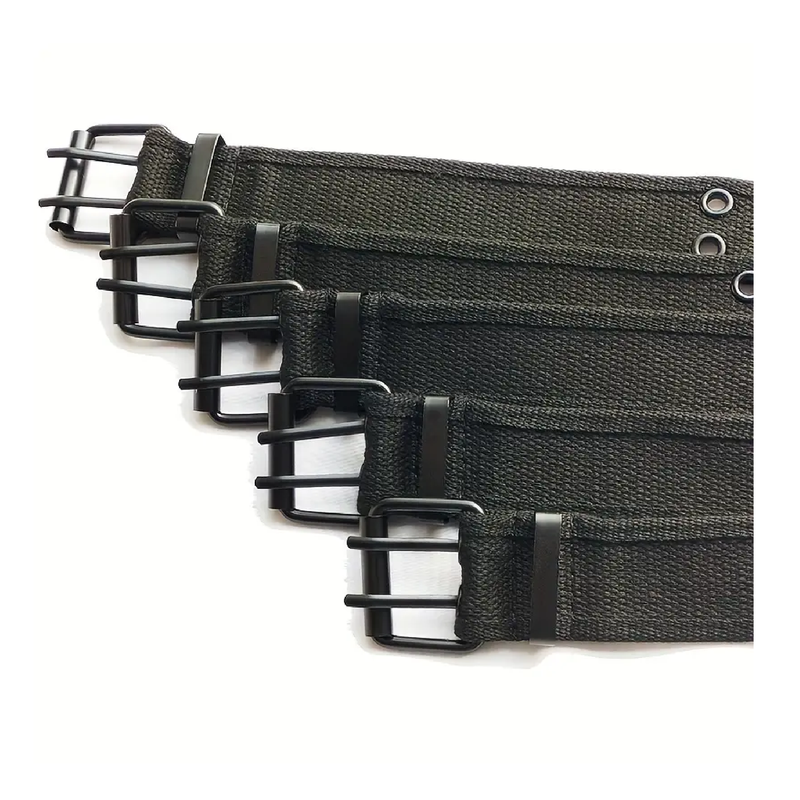 1pc Men's Outdoor Casual Sport Belt With Double Row Of Holes