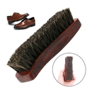 1pc Natural Wood Bristle Horse Hair Shoes Boot Brush Care Clean Shine Polish Brush