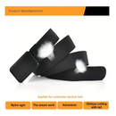 1pc New-type Military Fan Outdoor Tactical Magnetic Buckle Belt, Lightweight Nylon Belt For Men
