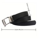 1pc New Tactical Belt, Men's Automatic Buckle Braided Nylon Belt, Outdoor Casual Versatile Thickened Faux Leather Belt, Cargo Commuter Pants Belt