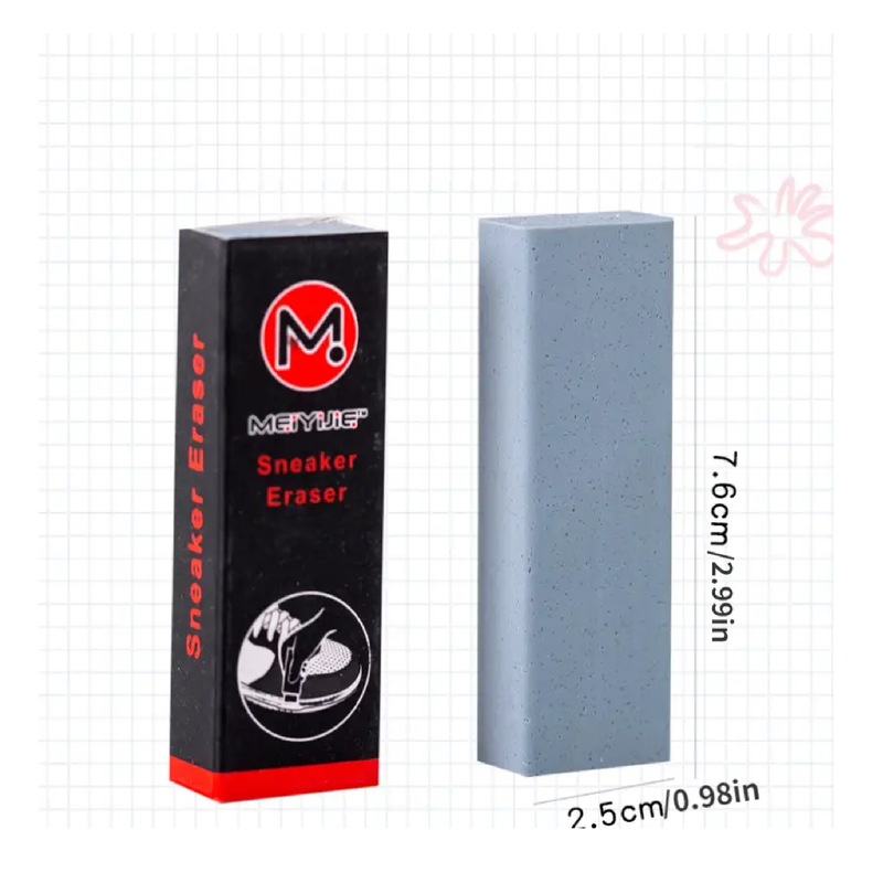 1pc Sneaker Decontamination Eraser Special Matte Eraser For Shoe Shine White Shoe Descaling Simple And Easy To Use Shoe Polish Eraser