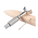 1pc Stainless Steel Leather Carving Tools Swivel Knife Adjustable DIY Manual Rotary Tool Leather Craft Accessory