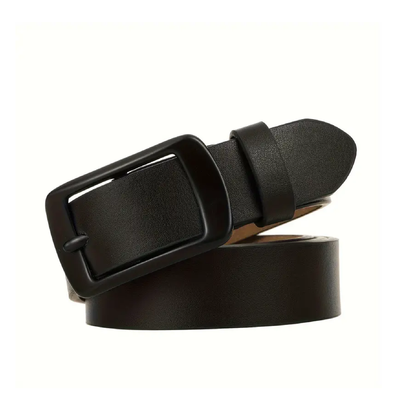 1pc Stay Fashion And Elegant With Simple PU Belt With Alloy Buckle For Girls And Women, Perfect For Daily Wear And Gift!