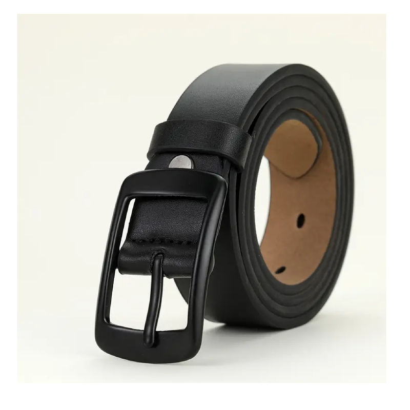 1pc Stay Fashion And Elegant With Simple PU Belt With Alloy Buckle For Girls And Women, Perfect For Daily Wear And Gift!