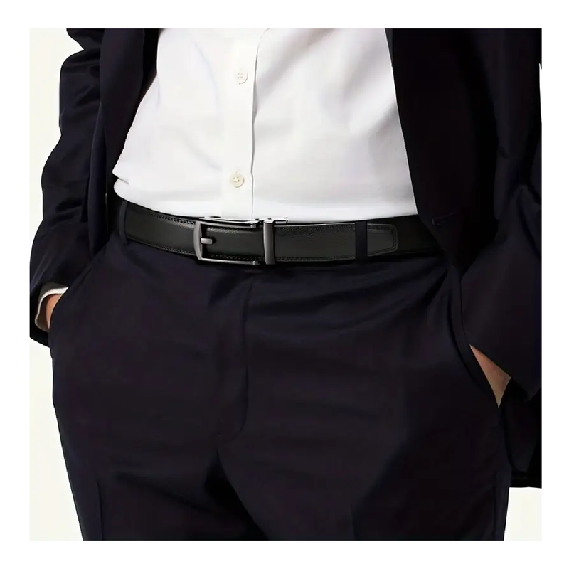 1pc Stray Fashion With Genuine Leather Belt With Alloy Buckle For Men, Perfect For Daily Wear And Business Occasion! , Ideal choice for Gifts