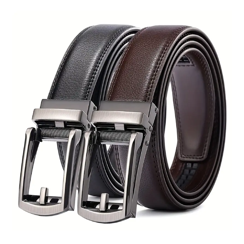 1pc Stray Fashion With Genuine Leather Belt With Alloy Buckle For Men, Perfect For Daily Wear And Business Occasion! , Ideal choice for Gifts