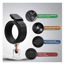 1pc Unisex Black Tactical Belt, Stretch Solid Color Buckle Belt, Outdoor Hiking Climbing Training Waist Belt