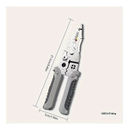 1pc Wire Stripper, Multifunctional Wire Winding And Separation Pliers, Squeegee Leather Crimping Industrial Wire Cutting Wire Tube, Special Wire Stripper For Industrial Construction Household Electrician