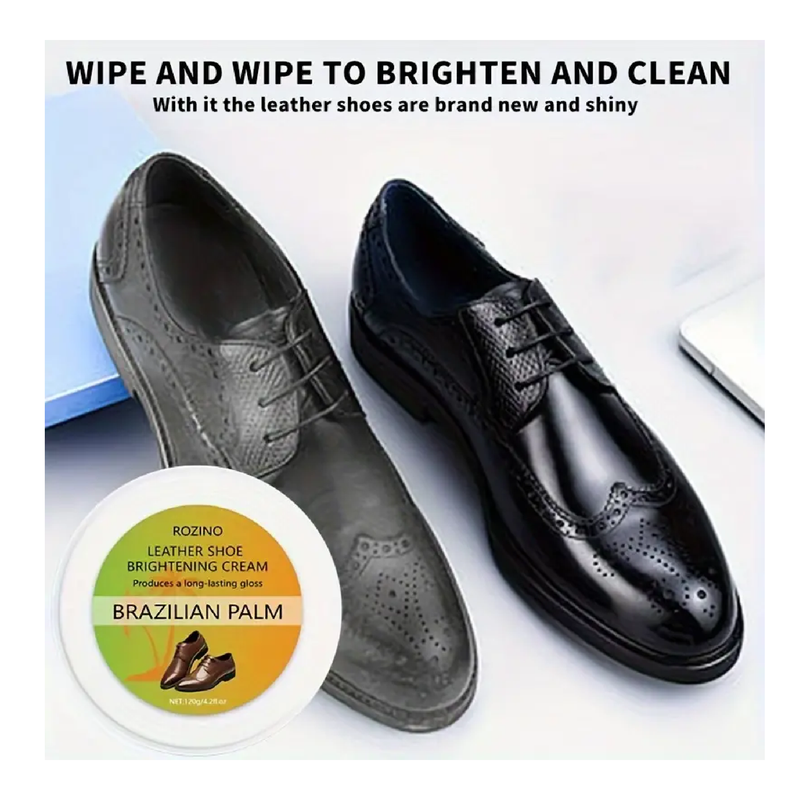 1pc, Leather Shoe Brightening Cream For Cleaning Shoe Stains, Deep Nutrition Care, Nourishment