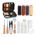 1set Leather Sewing Kit, Leather Work Tools And Supplies, Leather Work Kit With Big Eye Stitching Needles, Waxed Thread, Leather Interior Repair Kit, Leather Sewing Tools For DIY Leather Craft