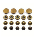 25/35pcs10/12.5/15mm Metal Snaps Fasteners Button For Leathercraft Clothes Garment Bags Shoes Wallet