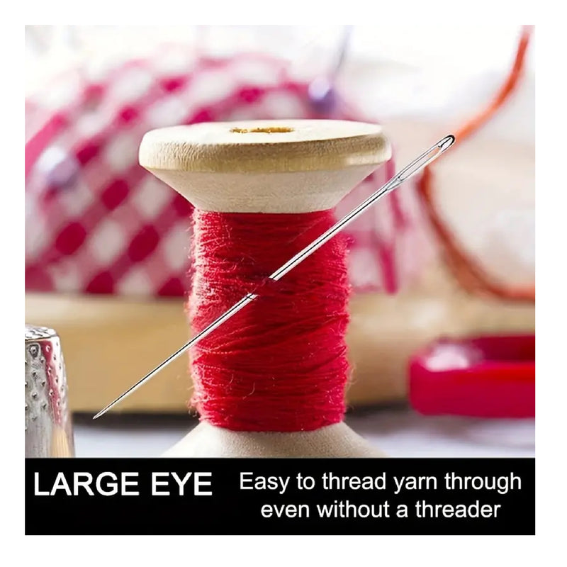 25pcs Large Eye Hand Sewing Needle, Sewing Needles Large Eye, Cross St