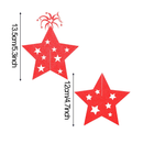 27 Pieces 4th of July Patriotic Party Decorations 3D Five pointed Star Table Centerpieces Glitter Patriotic Stars Decorations for Independence