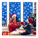 284 Pcs Christmas Window Clings Christmas Window Stickers Snowflake Window Clings Decals for Christmas Decorations Holiday Decorations Ornaments Party Supplies 9 Sheets