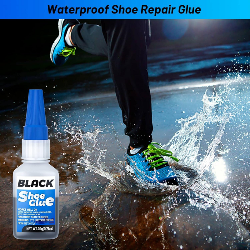 2BlackShoeGlueRepairAdhesiveProfessionalShoeRepairGlueforSoleWaterproofQuickDryAdhesive