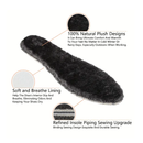 2 Pairs Winter Warm Comfortable Soft Shoe Inserts - Replacement Comfort Insoles For Snow Boots Slippers Work Boots (Grey And Beige)