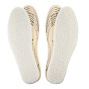 2 Pairs Wool Shoe Insoles for Cold Weather Cut to Size Fluffy Shoes Insert Unisex All Size Inner Insole Cosy Warm with Size Chart Imitation Wool Insoles, Beige