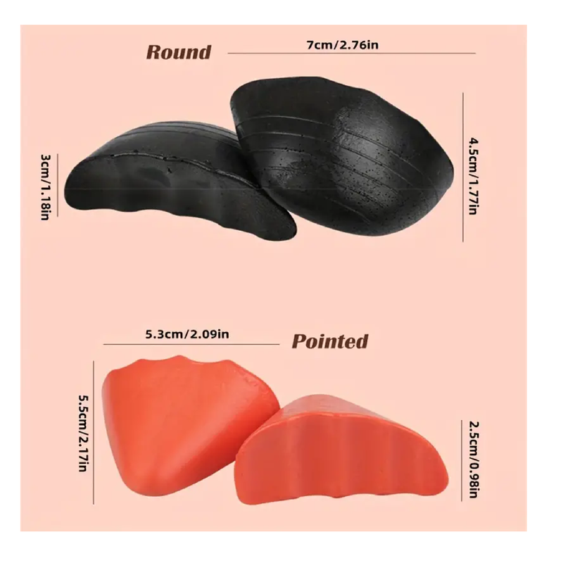 2Pcs Forefoot Insert Pads For High Heels, Women - Shoe Accessories