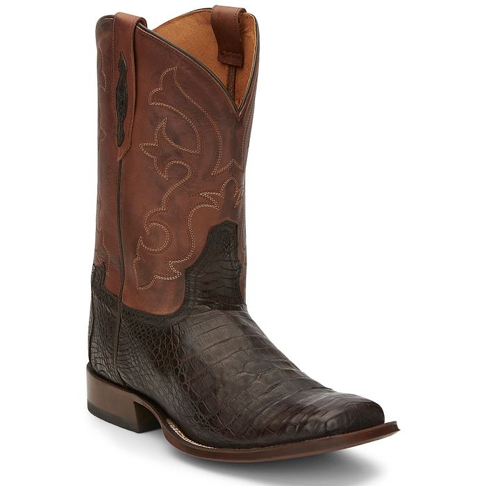 Tony Lama Mens Canyon Caiman Belly Tail 11" | Style TL5251 Color Brown