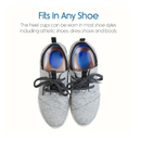 2pcs Heel Pad Soft Silicone Gel Insoles, Heel Spurs Foot Cushion, Foot Massager, Height Increase Insoles