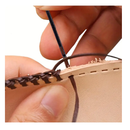 2pcs Leather Needles Hand Sewing Knitting Leather Rope Single And Double Hole Needle Flat Head Binding Leather Thread Vegetable Tanning Using Needle Leather Technology