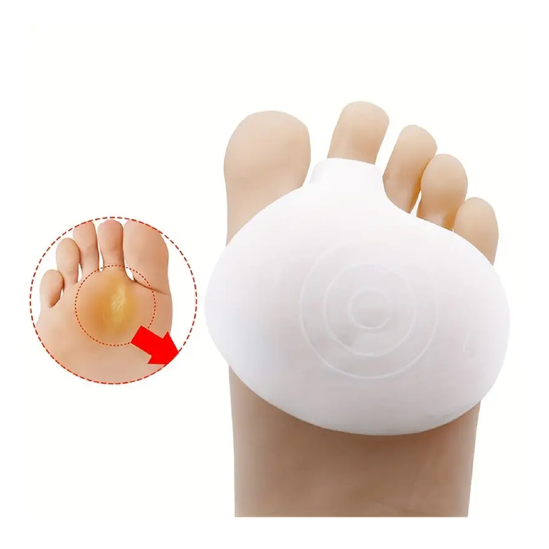 2pcs Silicone Metatarsal Pads For Women & Men, Anti-Wear Foot Pads, Foot Care Tool